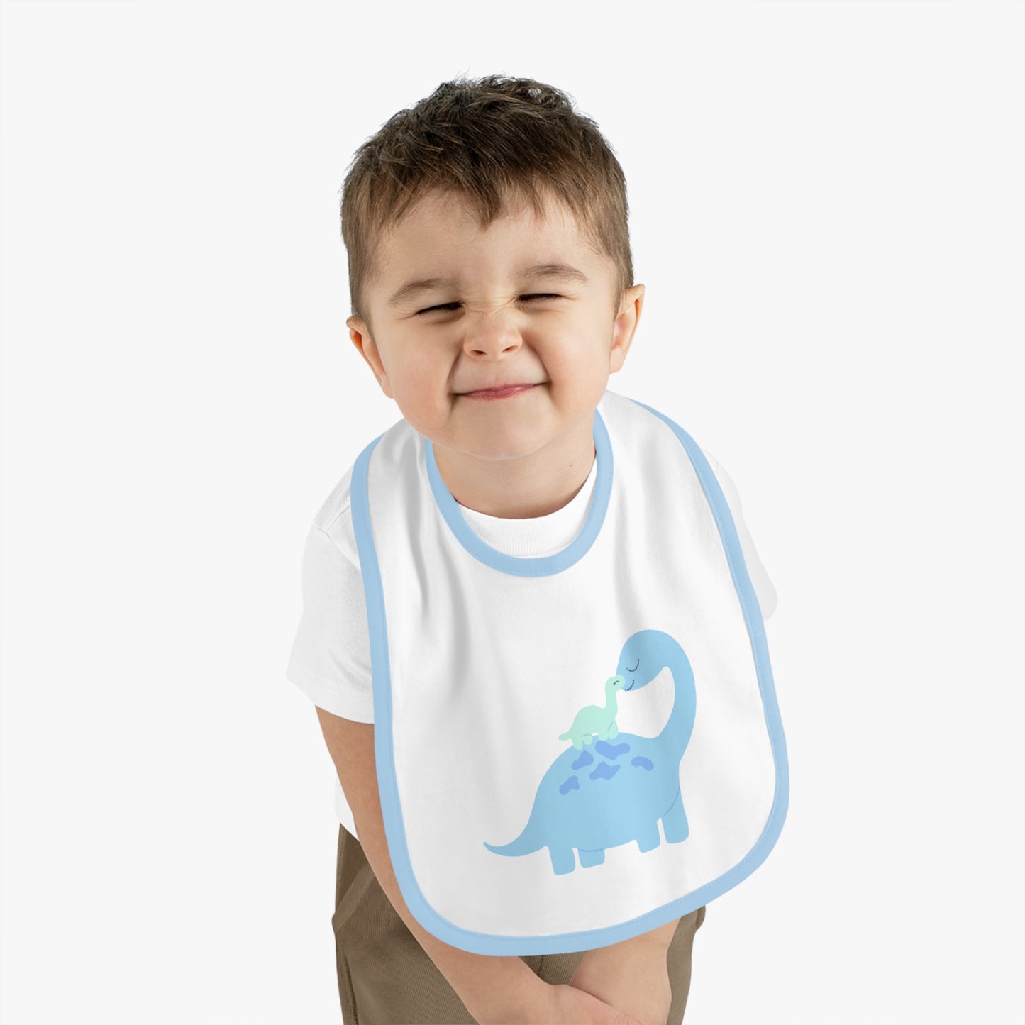 Dinosaur baby bib