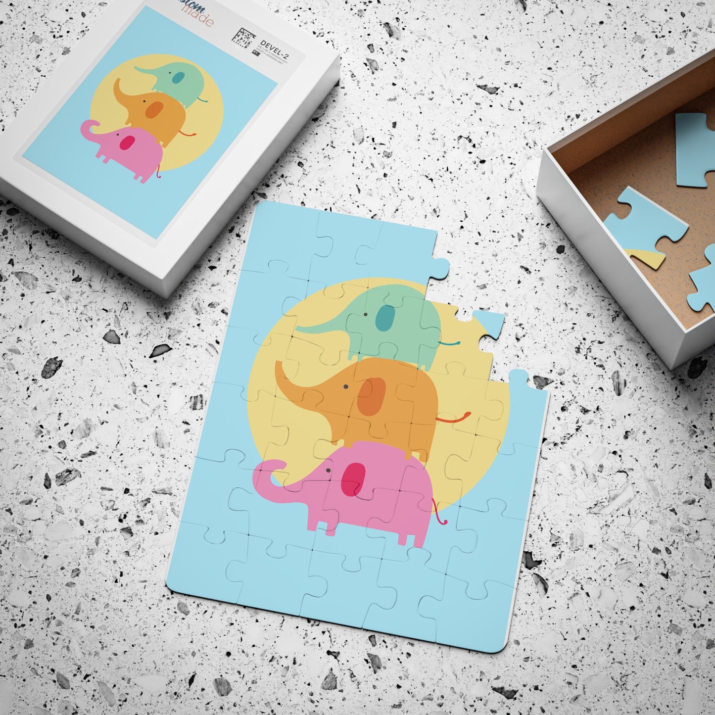 Colorful Elephant Kids' Puzzle - 30 Pieces