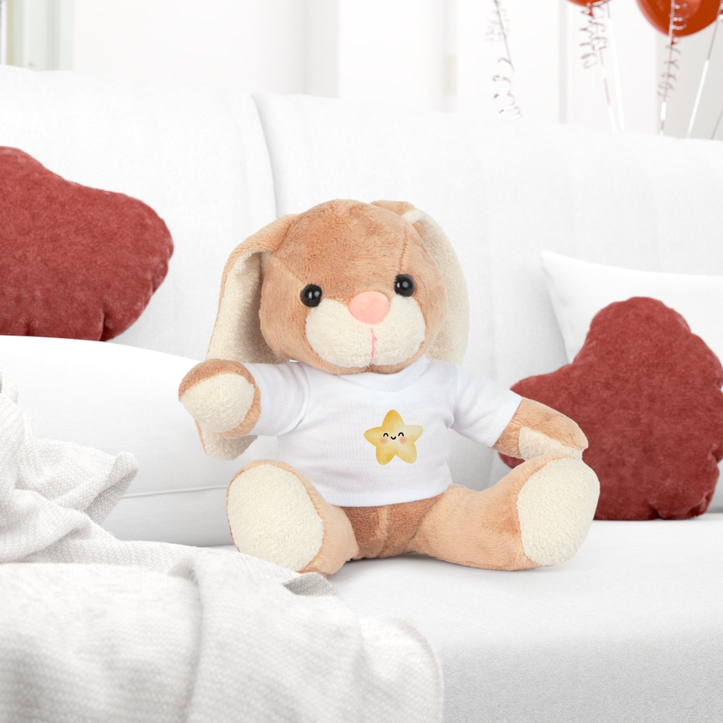 cute bear with a star shirt